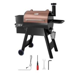 Wood Pellet Grill Smoker with LCD Screen Controller