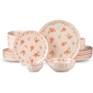 24-Piece Dinnerware Set or 6, Ceic Plates and Bowls Sets,